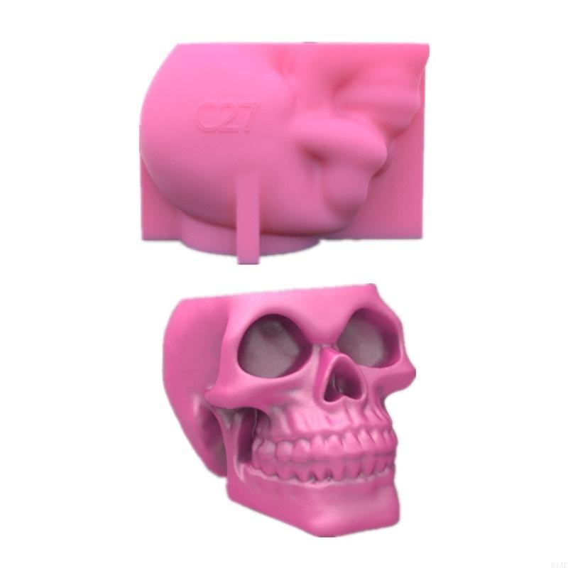 91AF 3D Skull Flowerpot Epoxy  - Echeveria Succulent ulasan dan harga