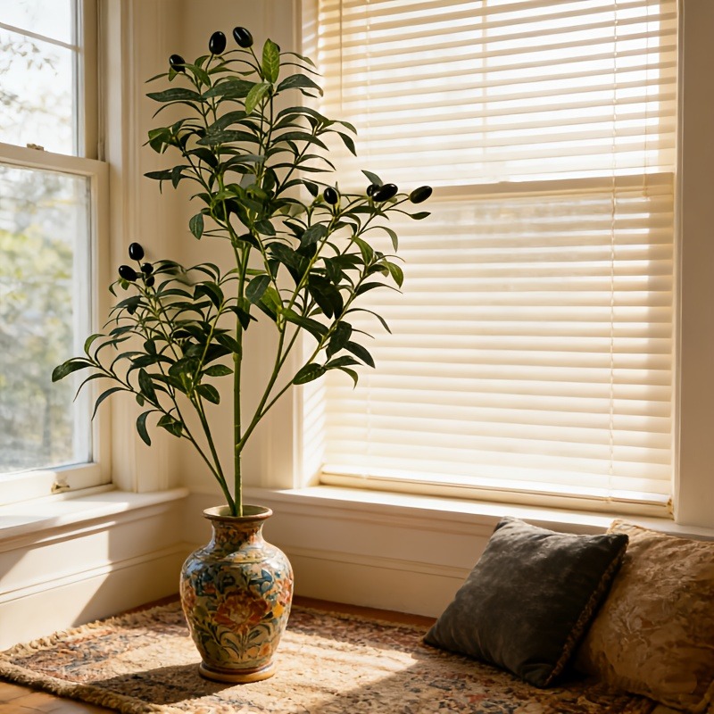 28cm-120cm Artificial Olive Tr - Ficus Lyrata Tree ulasan dan harga