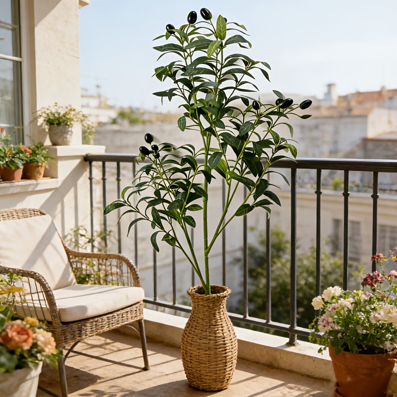 28cm-120cm Artificial Olive Tr - Ficus Lyrata Tree ulasan dan harga
