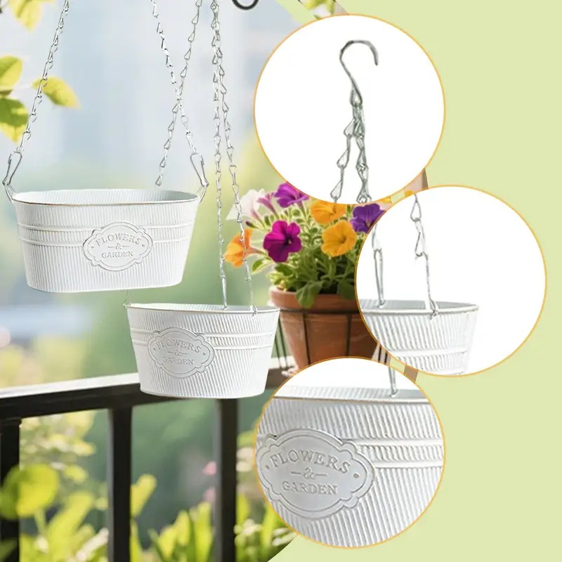 Hanging Wrought-Iron Planters, - Spider Plant Hanging ulasan dan harga